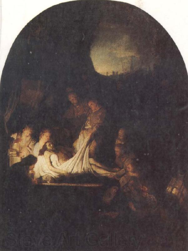 REMBRANDT Harmenszoon van Rijn The Entombent of Christ Spain oil painting art